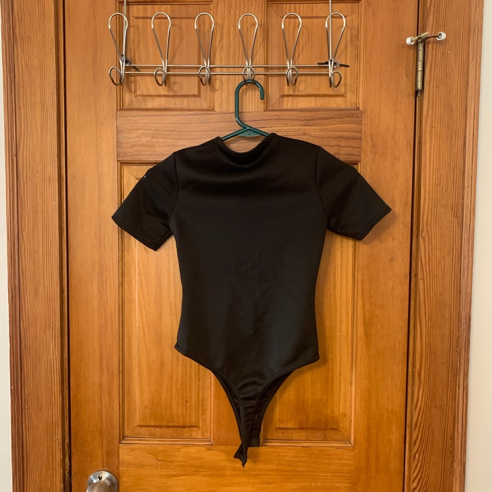 Women’s black zip up bodysuit - Picture 2 of 2